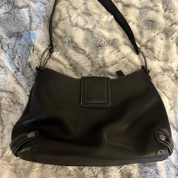 COPY - Brighton Vintage black leather shoulder bag - Picture 2 of 10